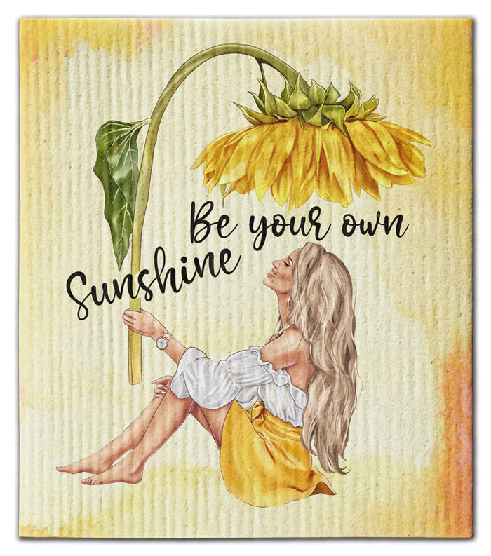 Be Your Own Sunshine Dishcloth - CJ Bella Co.