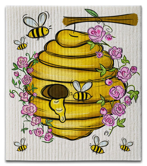Beehive Swedish Dishcloth - CJ Bella Co.