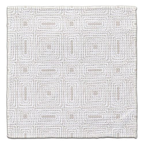 Beige Boho Rectangles Eco-Friendly Washcloth - CJ Bella Co.