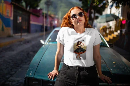 Bewitching Glamour Women's Favorite Tee - A Retro Halloween Dream 🍸✨