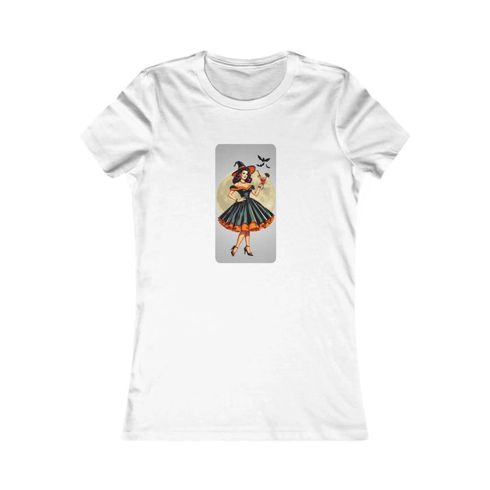 Bewitching Glamour Women's Favorite Tee - A Retro Halloween Dream 🍸✨