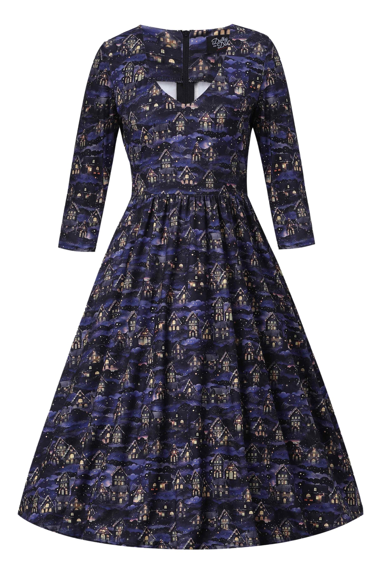 Billie Purple Christmas Eve Flared Dress