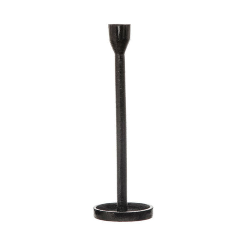 Black Cast Iron Taper Candle Holder