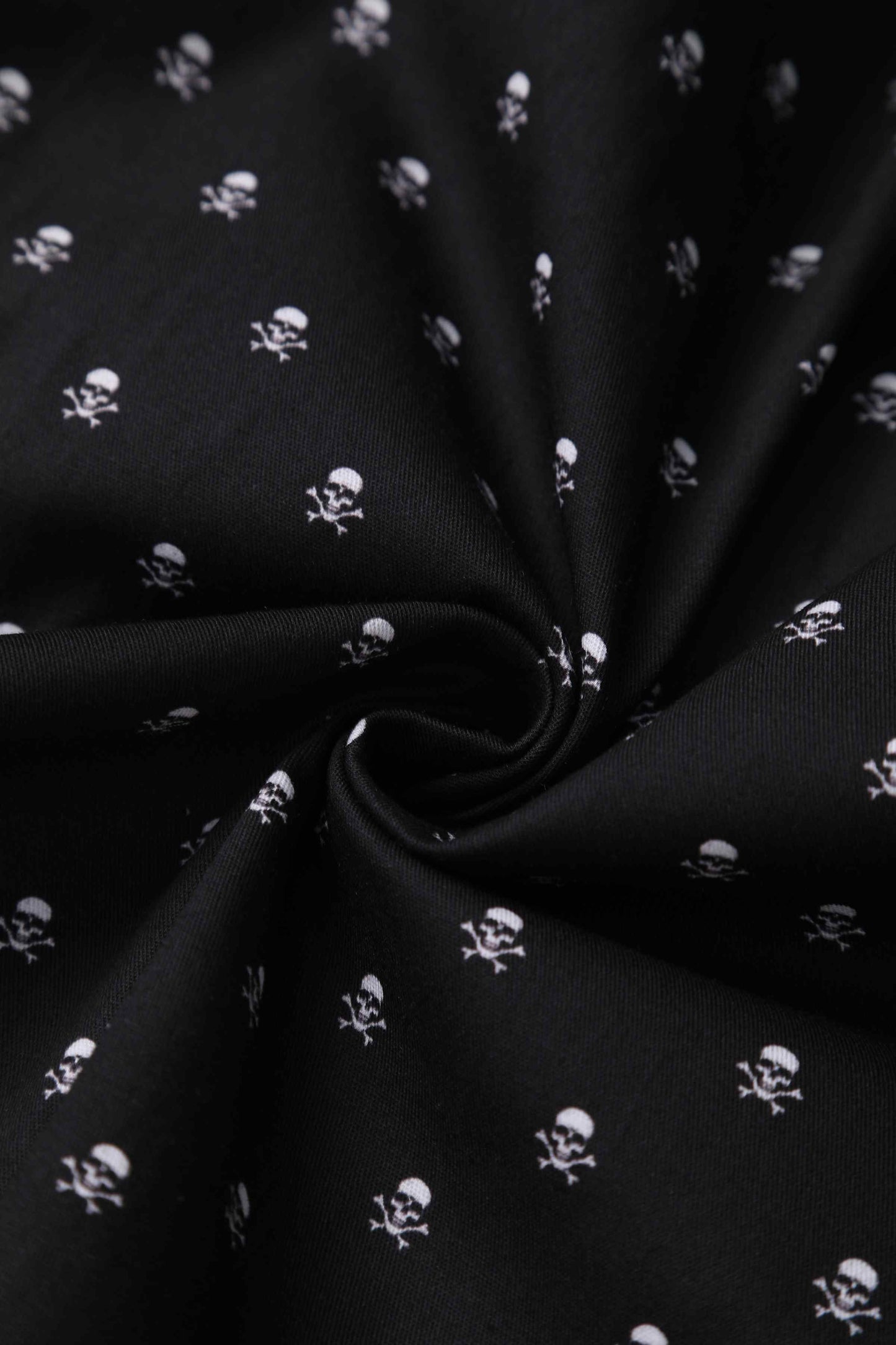 Amanda Black Skull Swing Dress