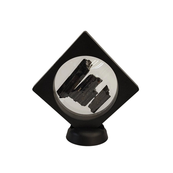 This is the back side of the black Tourmaline in a frame