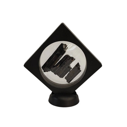 This is the back side of the black Tourmaline in a frame