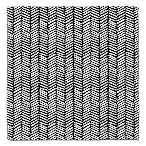 Black & White Herringbone Eco-Friendly Washcloth - CJ Bella Co.