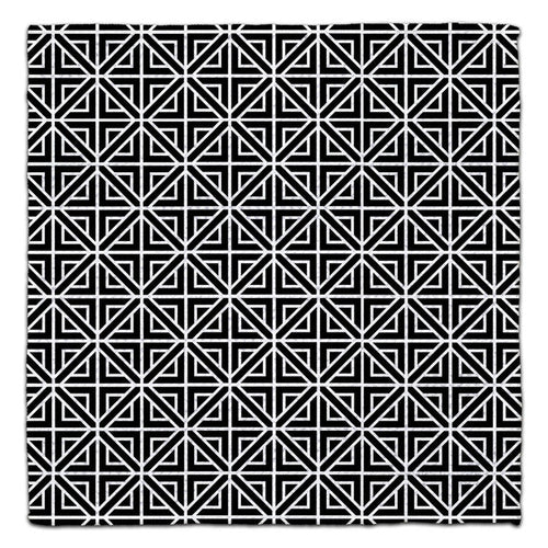 Black & White Squares & Diamonds Eco-Friendly Washcloth - CJ Bella Co.