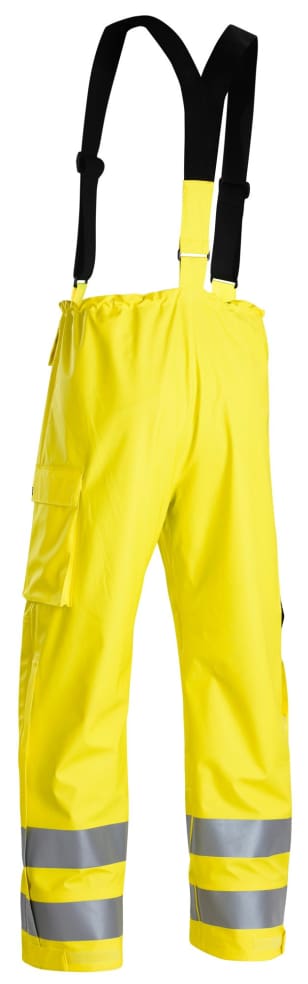 Blaklader flame retardant multinorm anti-static high visibility waterproof work trousers with braces - 1303