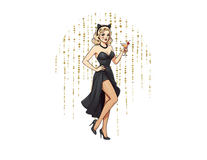 Blonde Sorceress: Bewitching Pinup Halloween Tee