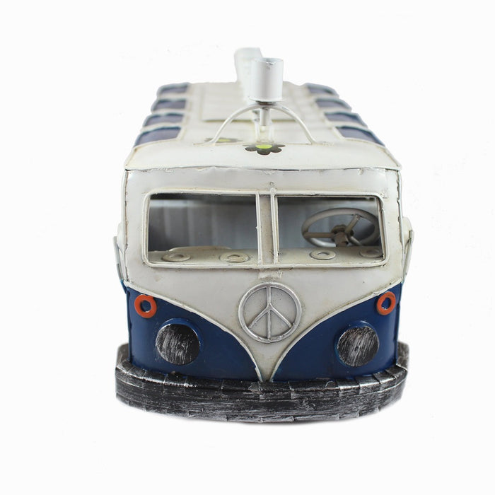 Blue Metal VW Bus Menorah