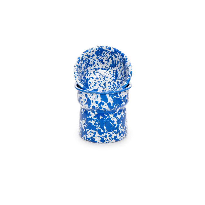Blue Splatter Enamelware Dip Chiller
