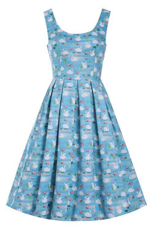Amanda Blue Swan Lake Swing Dress