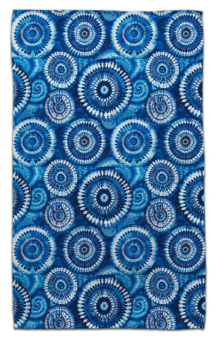 Blue Tie-Dye Eco-Friendly Towel - CJ Bella Co.