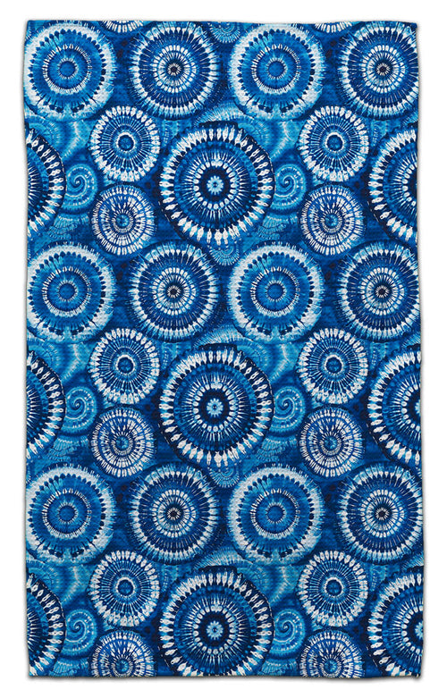 Blue Tie-Dye Eco-Friendly Towel - CJ Bella Co.