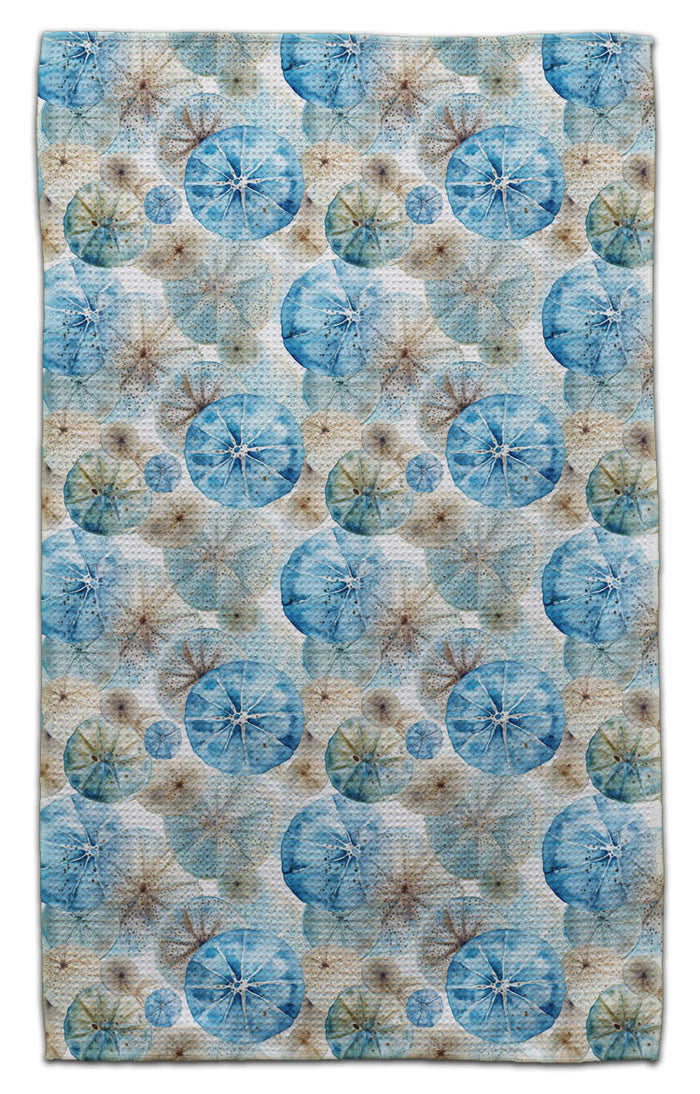 Blue/Beige Shells Eco-Friendly Towel - CJ Bella Co.