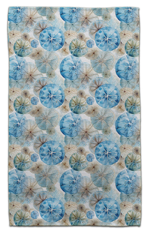 Blue/Beige Shells Eco-Friendly Towel - CJ Bella Co.