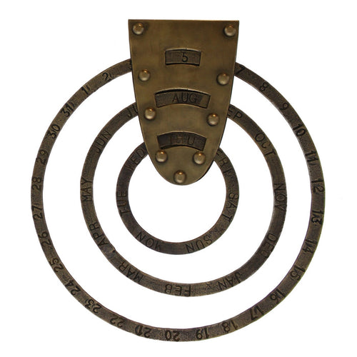 Brass Calendar Wall Hanging - Candlestock.com