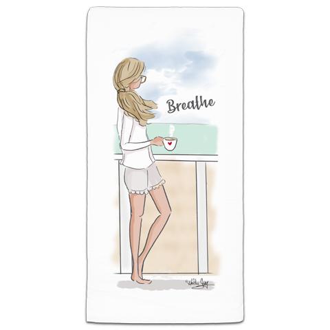 "Breath" Flour Sack Towel by Heather Stillufsen - CJ Bella Co.