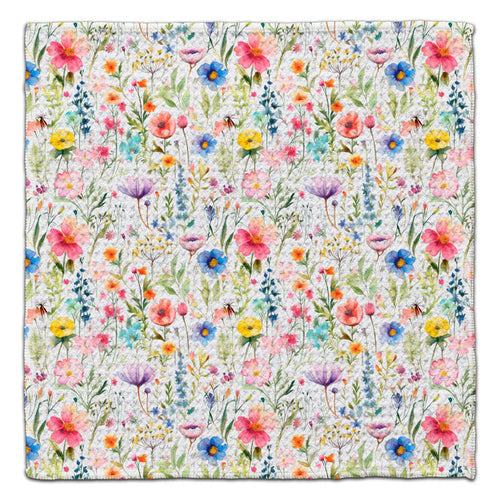 Bright Wildflowers Eco-Friendly Washcloth - CJ Bella Co.