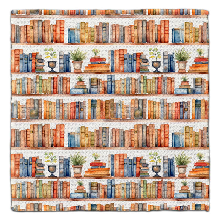 Brown Bookshelves Eco-Friendly Washcloth - CJ Bella Co.