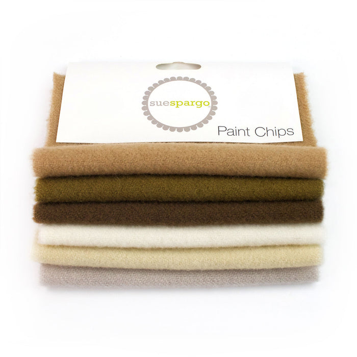 Brown Paint Chips Wool Bundle by Sue Spargo