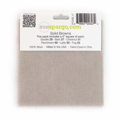 Brown Paint Chips Wool Bundle by Sue Spargo