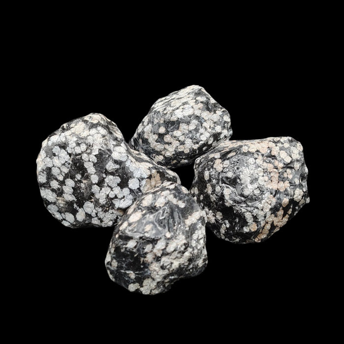 Here is a picture of a few pieces of this Snowflake Obsidian