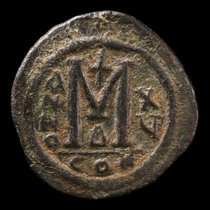 Byzantine Empire, Emperor Justinian I, Large AE Follis - 541 to 542 CE - Byzantine Empire