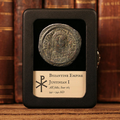 Byzantine Empire, Emperor Justinian I, Large AE Follis - 541 to 542 CE - Byzantine Empire