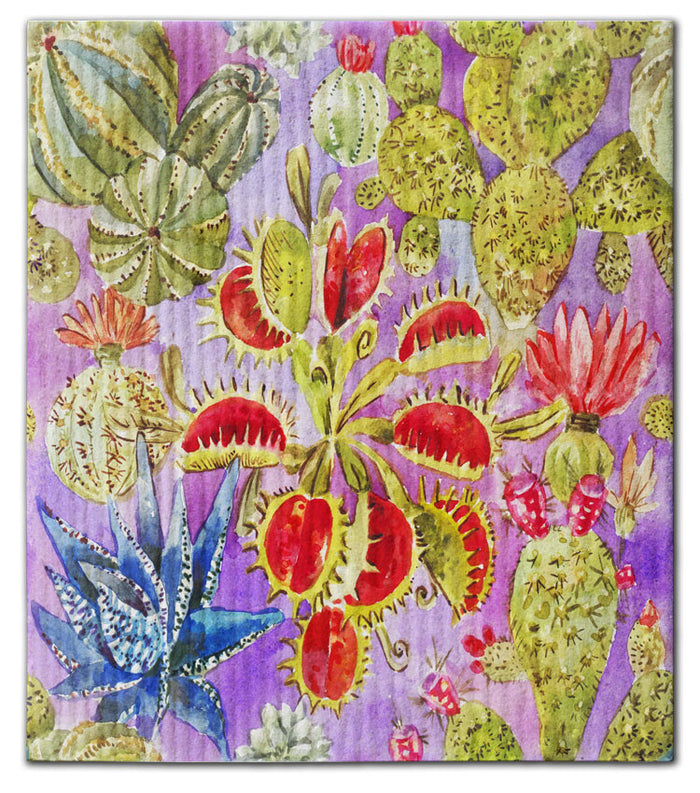 Cacti Potted Swedish Dishcloth