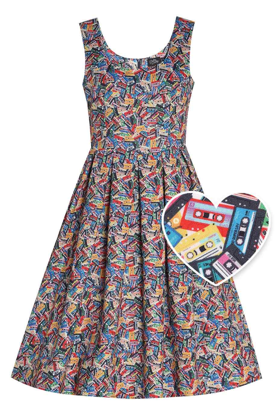 Amanda Cassette Swing Dress