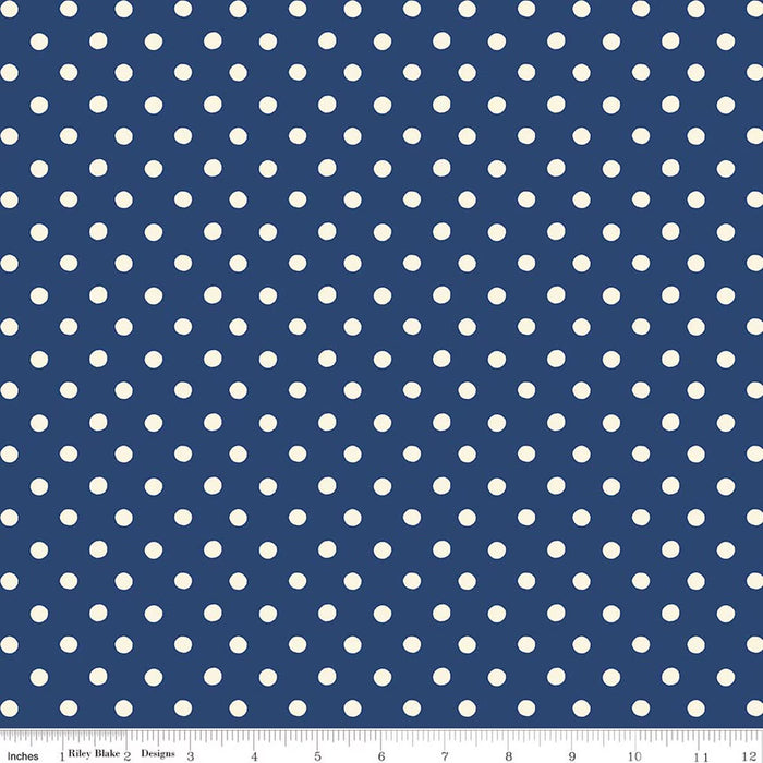 Cath Kidston® Signature Collection Button Spot Navy