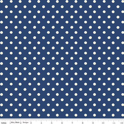 Cath Kidston® Signature Collection Button Spot Navy