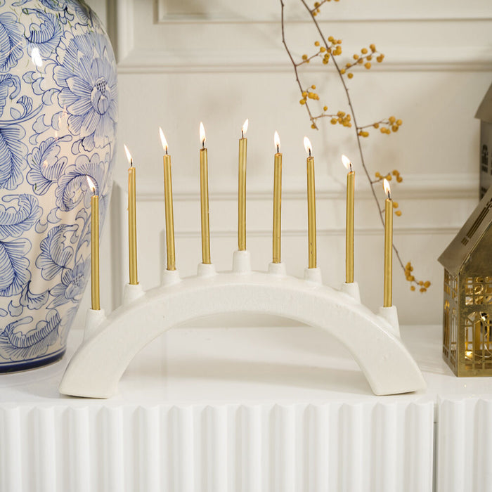 Ceramic Arch Menorah