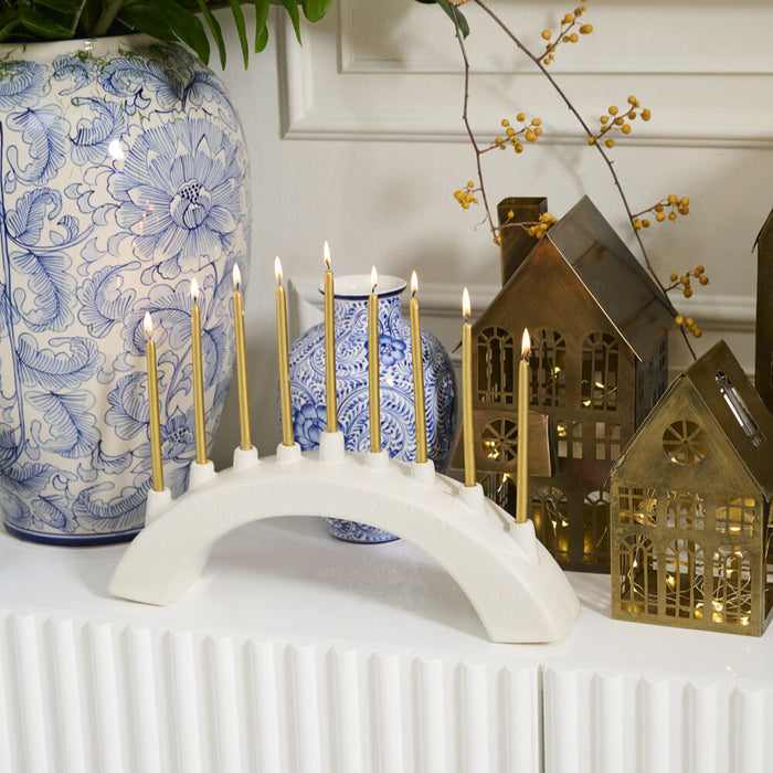 Ceramic Arch Menorah