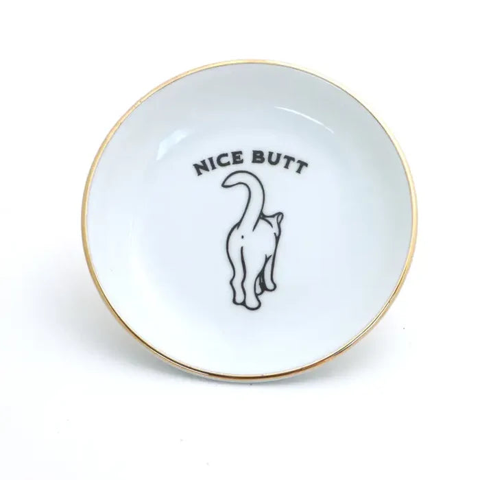 Ceramic Cat Butt Tray