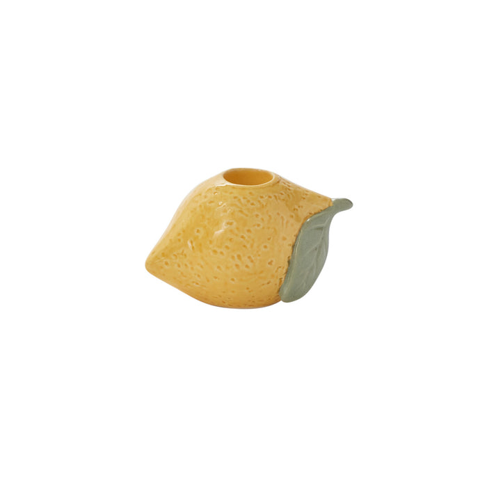 Ceramic Lemon Taper Candle Holder