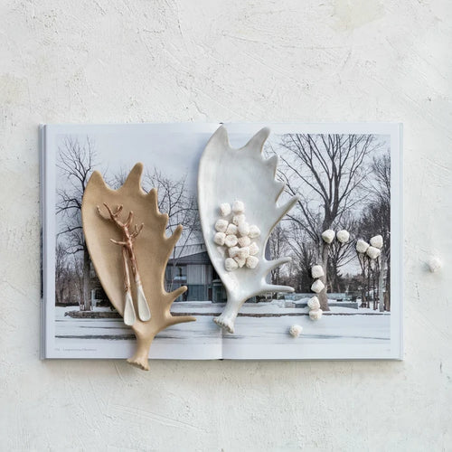 Ceramic Moose Antler Tray