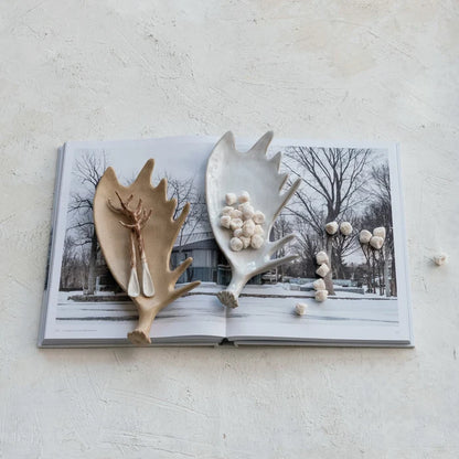 Ceramic Moose Antler Tray