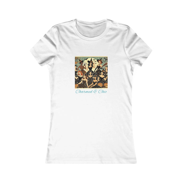 Charmed & Chic: Retro Witches Coven Women's Favorite Tee - Spellbinding Style! 🧙‍♀️✨