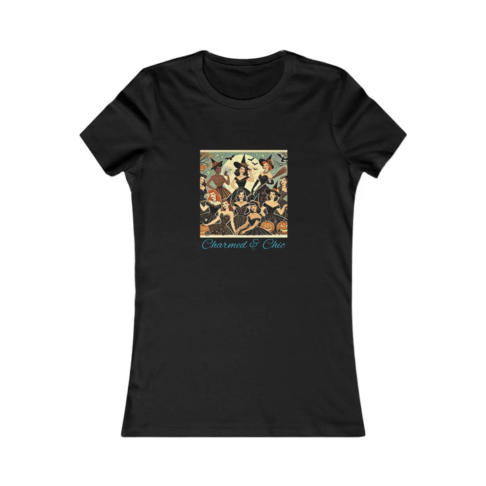 Charmed & Chic: Retro Witches Coven Women's Favorite Tee - Spellbinding Style! 🧙‍♀️✨