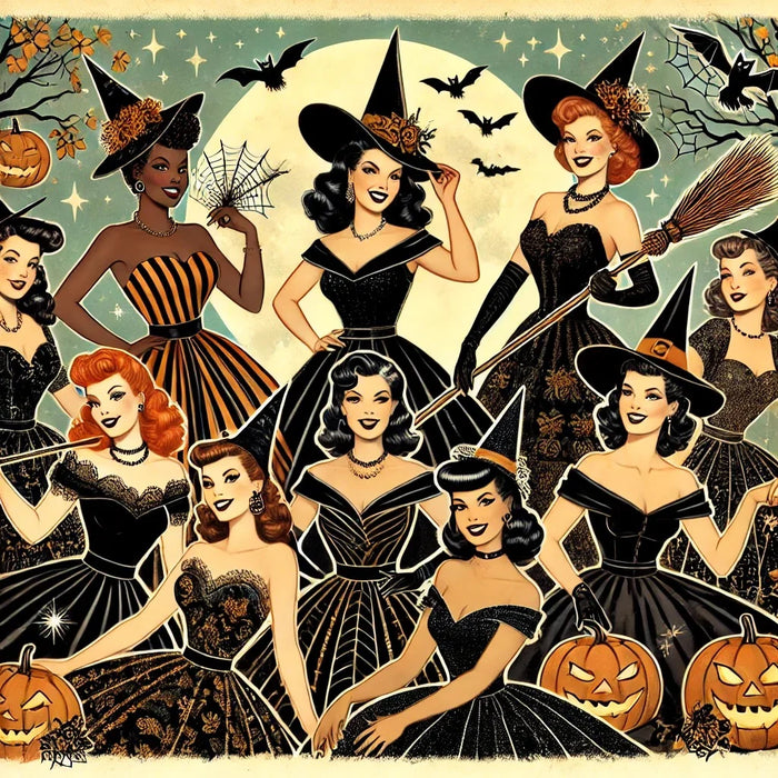 Charmed & Chic: Retro Witches Coven Women's Favorite Tee - Spellbinding Style! 🧙‍♀️✨