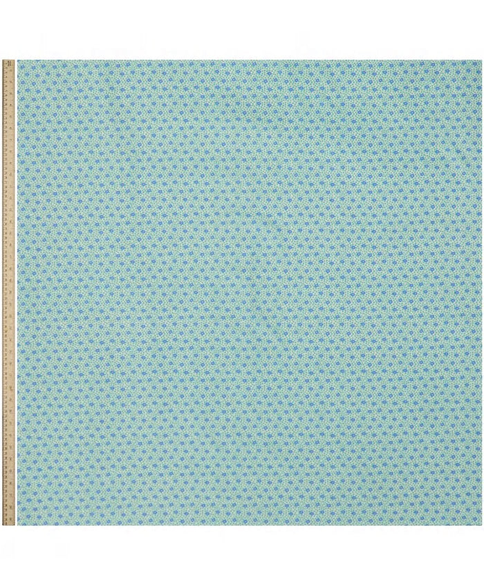 Chelsea Flower by Liberty Fabrics in Blue Green