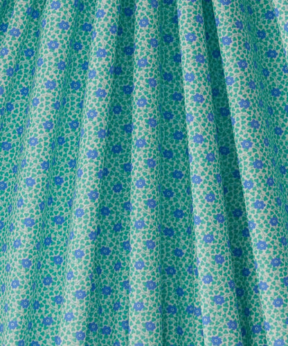 Chelsea Flower by Liberty Fabrics in Blue Green