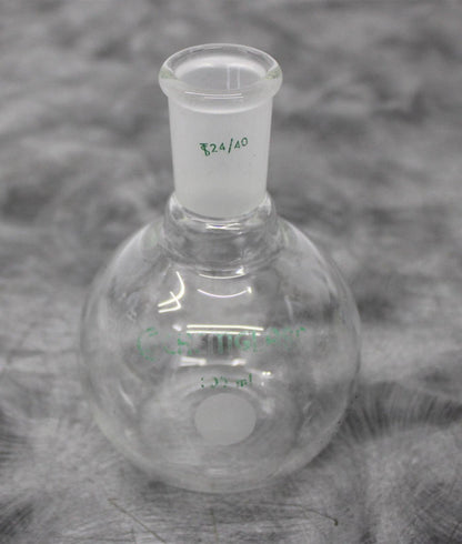 Chemglass 300mL Round Flat Bottom Flask 24/40