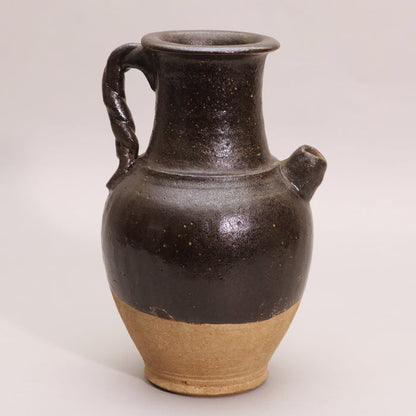 China, Qing Dynasty, Black Glazed Earthenware Pitcher - c. 1800s CE - Imperial China