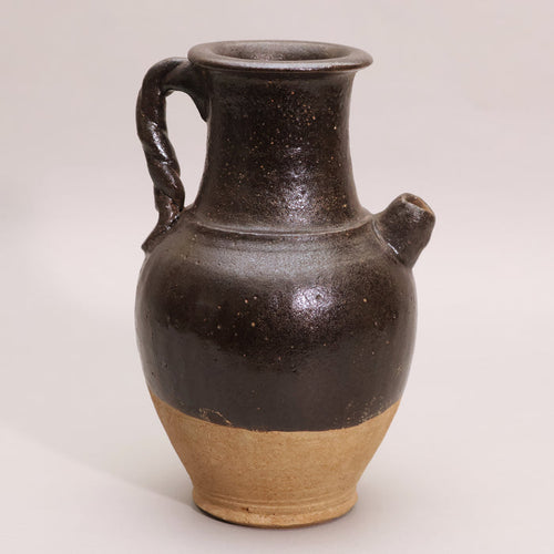 China, Qing Dynasty, Black Glazed Earthenware Pitcher - c. 1800s CE - Imperial China