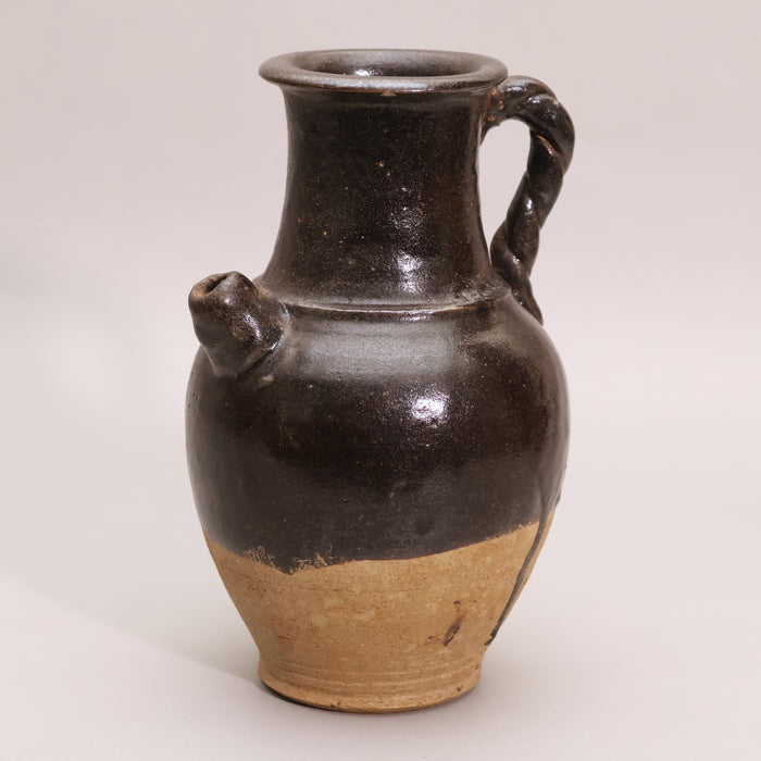China, Qing Dynasty, Black Glazed Earthenware Pitcher - c. 1800s CE - Imperial China