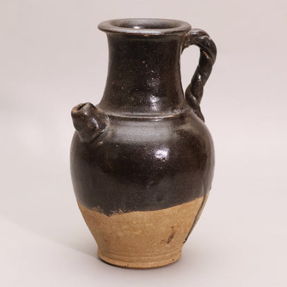 China, Qing Dynasty, Black Glazed Earthenware Pitcher - c. 1800s CE - Imperial China